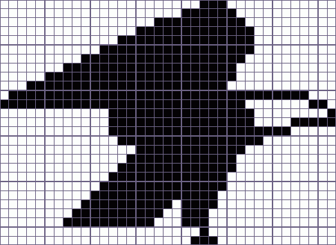 Японский кроссворд «белоголовый орел - 37x27»