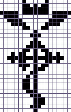 Японский кроссворд алхимический символ - 19x30