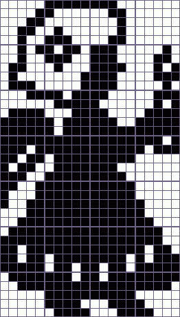 Японский кроссворд ангелочек - 20x35