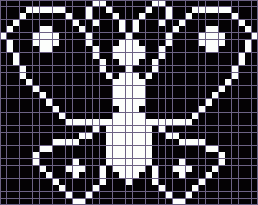 Японский кроссворд бабочка - 39x31