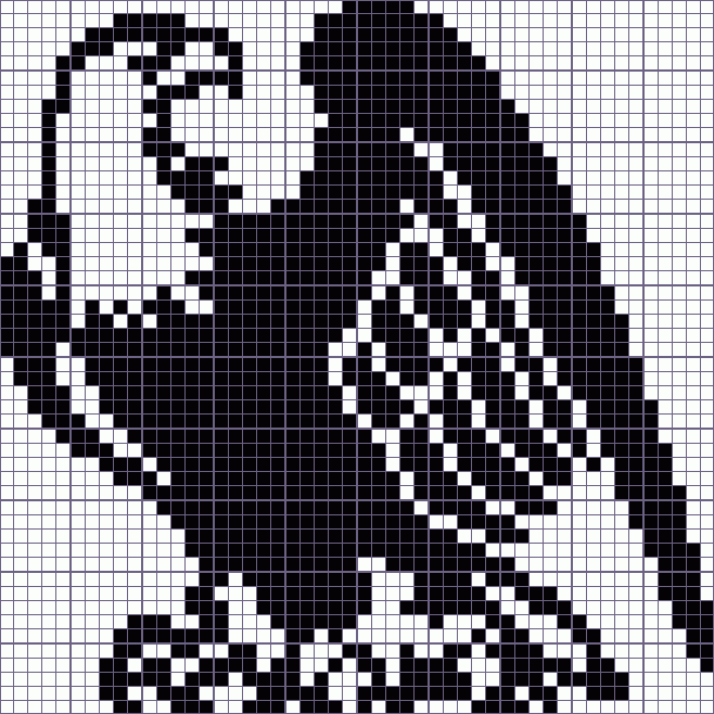 Японский кроссворд белоголовый орлан - 50x50