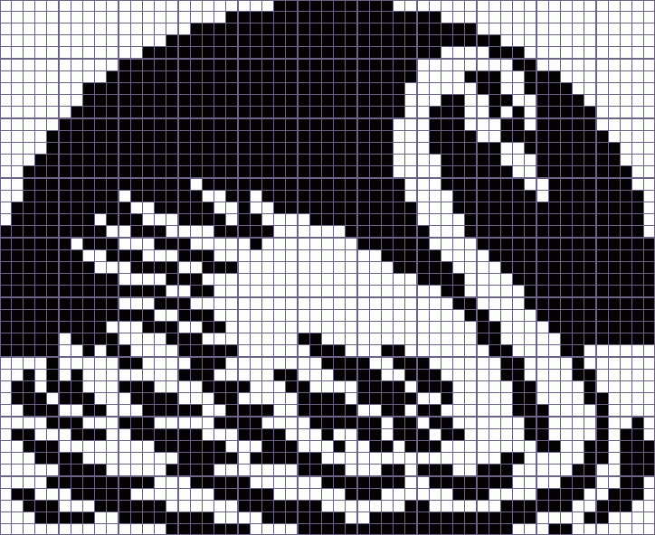 Японский кроссворд белый лебедь - 55x45