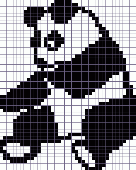 Японский кроссворд большая панда - 40x50