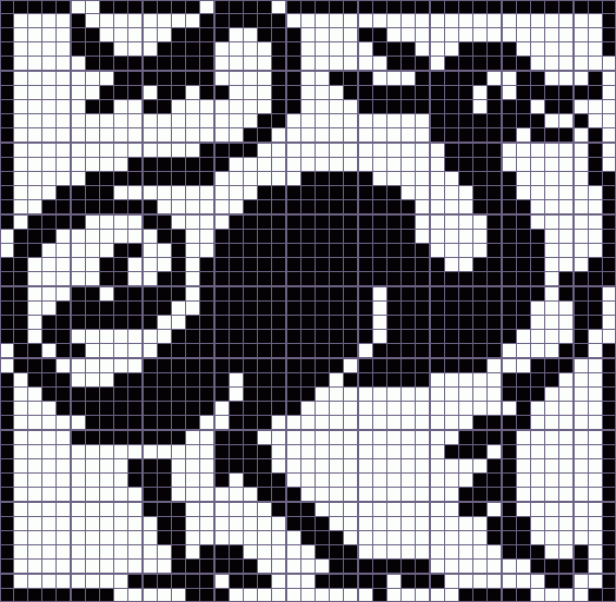 Японский кроссворд геральдический зверь - 43x42