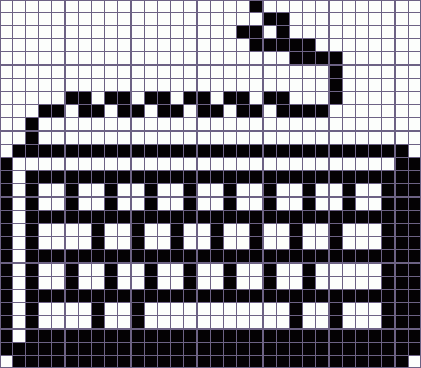 Японский кроссворд клавиатура - 32x28