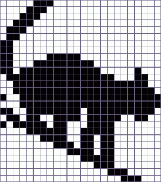 Японский кроссворд кошка - 24x27