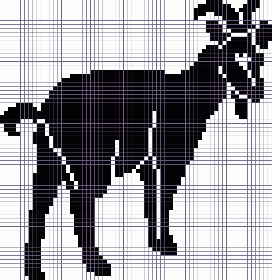 Японский кроссворд козёл - 66x68