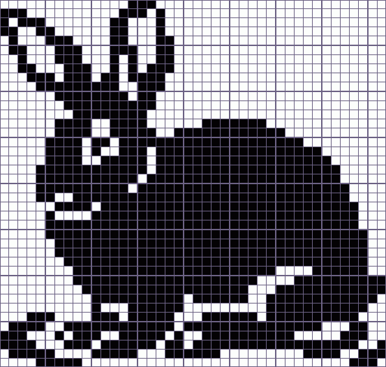 Японский кроссворд «кролик - 42x40»