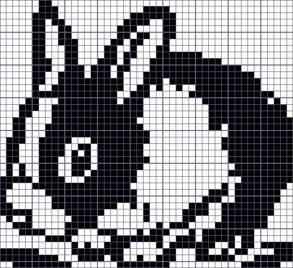 Японский кроссворд кролик - 45x41