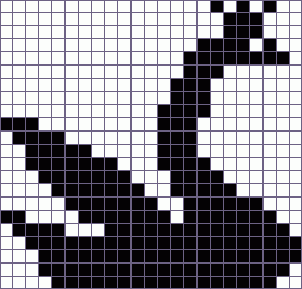 Японский кроссворд лебедь - 23x22