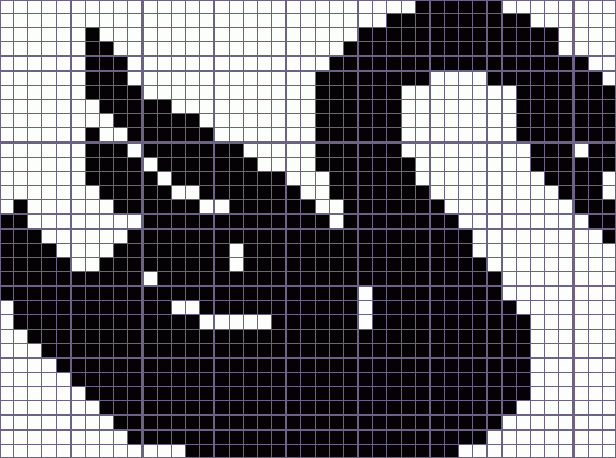 Японский кроссворд лебедь - 43x32