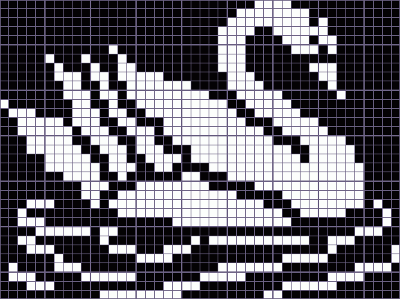 Японский кроссворд лебедь - 44x33