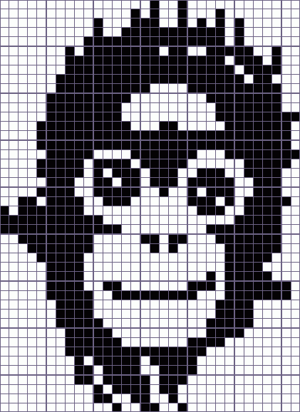 Японский кроссворд обезьяна - 32x44