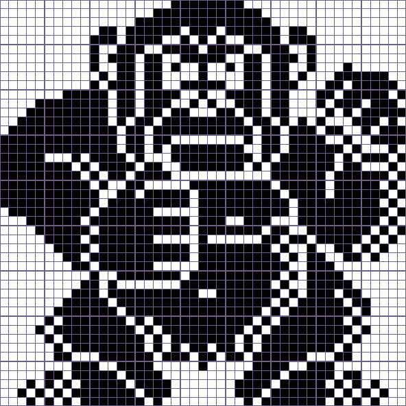 Японский кроссворд обезьяна - боксер - 45x45