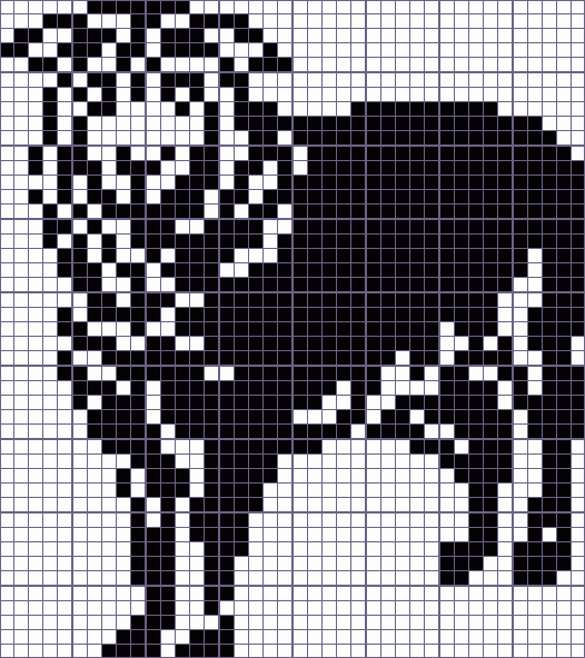 Японский кроссворд овечка - 40x45