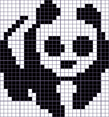 Японский кроссворд панда - 27x29