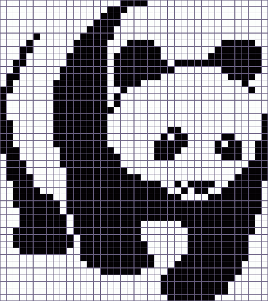 Японский кроссворд панда - 40x45
