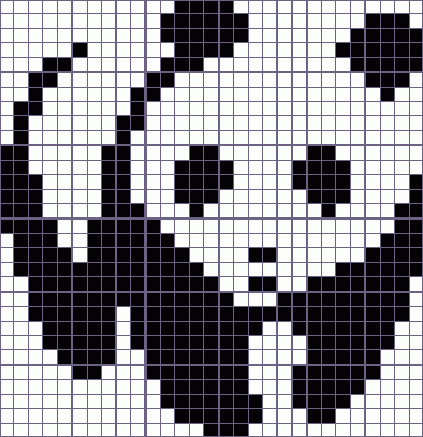 Японский кроссворд панда фонд природы - 29x30