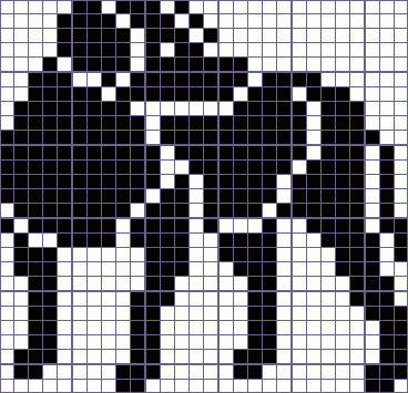 Японский кроссворд пес - 28x27