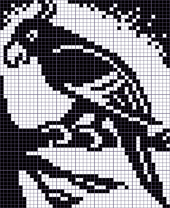 Японский кроссворд попугай - 45x55