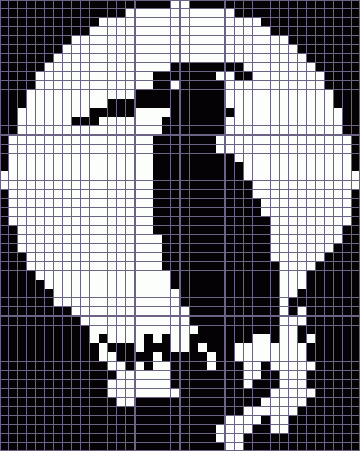 Японский кроссворд птица - 40x50
