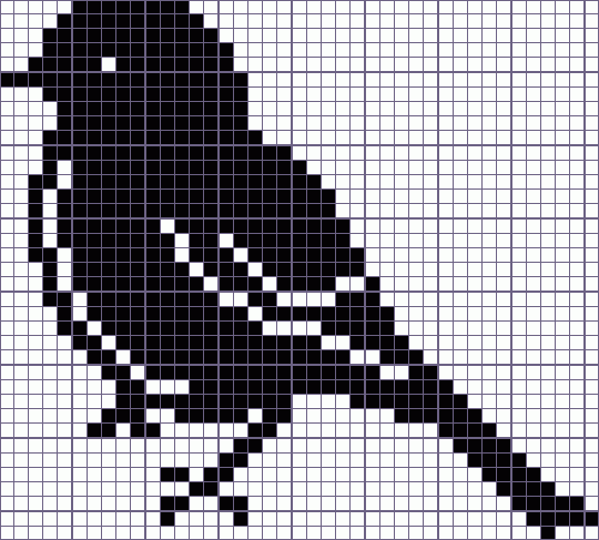 Японский кроссворд птица - 41x37