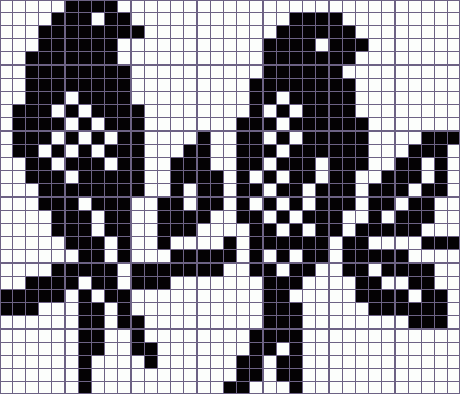 Японский кроссворд птицы - 35x30