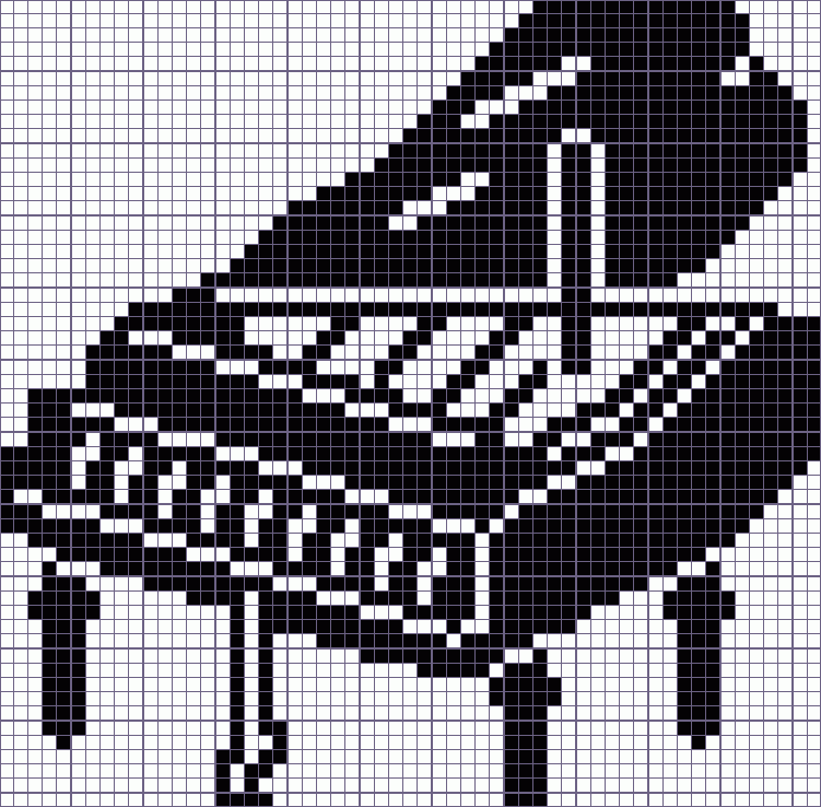 Японский кроссворд «рояль - 57x56»