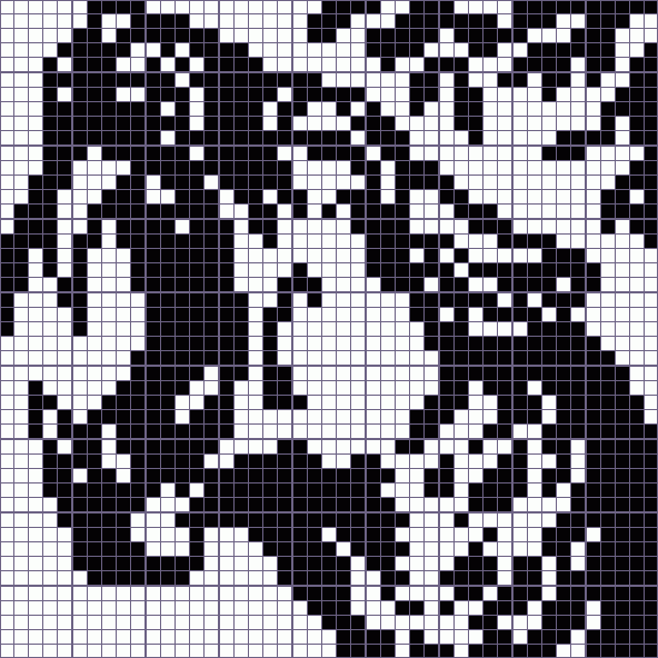 Японский кроссворд саблезубый тигр - 45x45