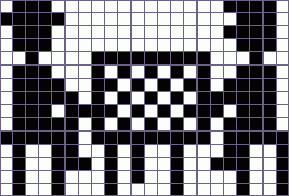 Японский кроссворд шахматы - 22x15