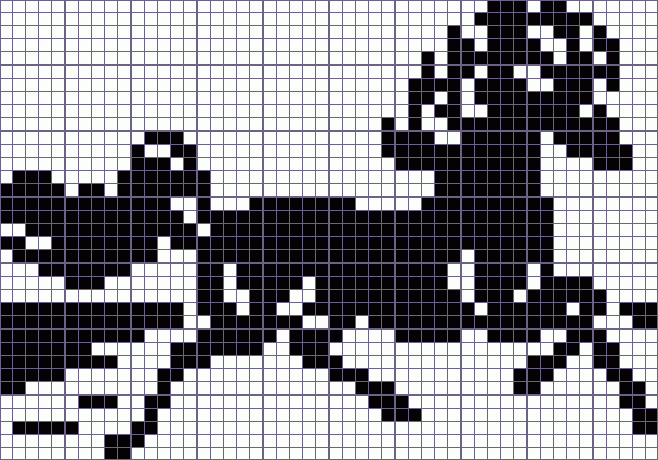 Японский кроссворд сивка-Бурка - 50x35