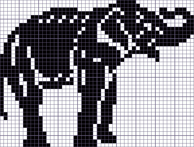 Японский кроссворд слон - 50x38