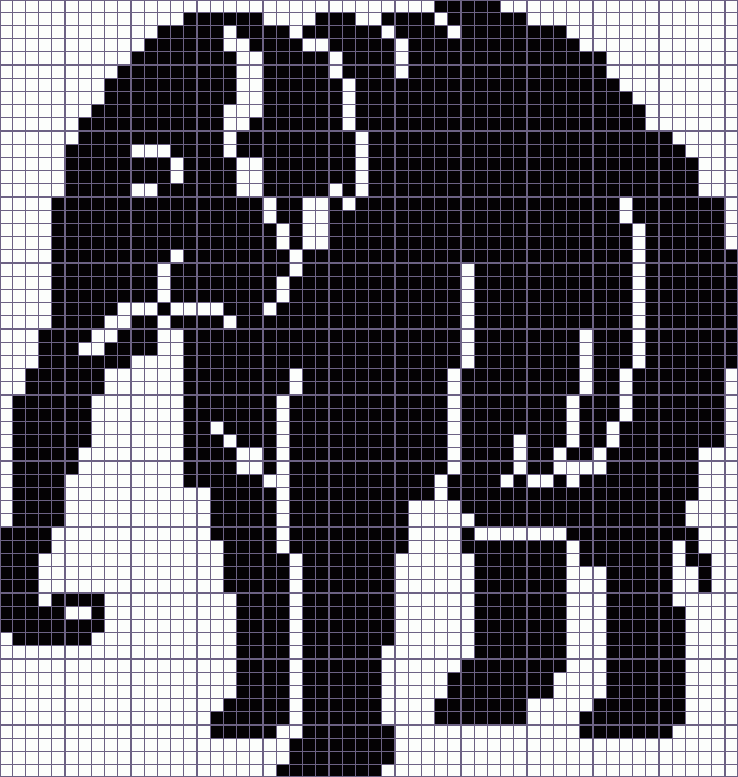 Японский кроссворд слон - 56x59
