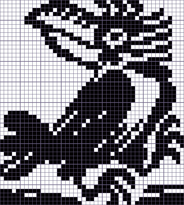 Японский кроссворд смешная ворона - 45x50