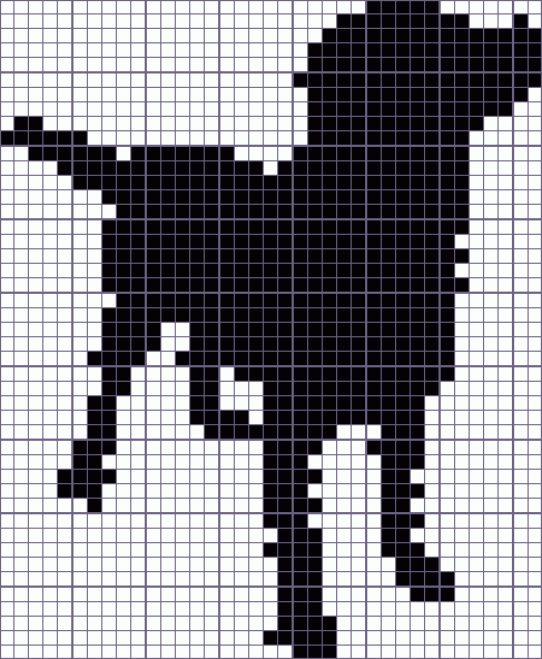 Японский кроссворд собака - 37x45