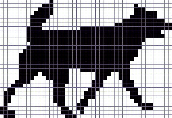 Японский кроссворд собака - 45x31