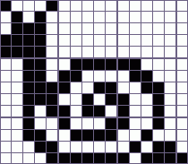 Японский кроссворд улитка - 16x14