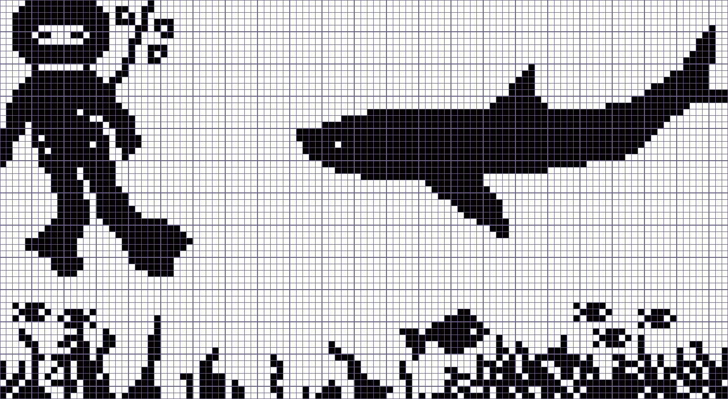 Японский кроссворд водный мир - 113x62