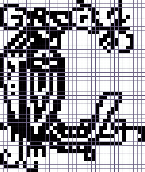 Японский кроссворд буква - 38x45