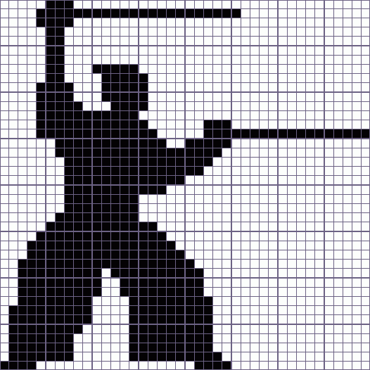 Японский кроссворд самурай - 40x40