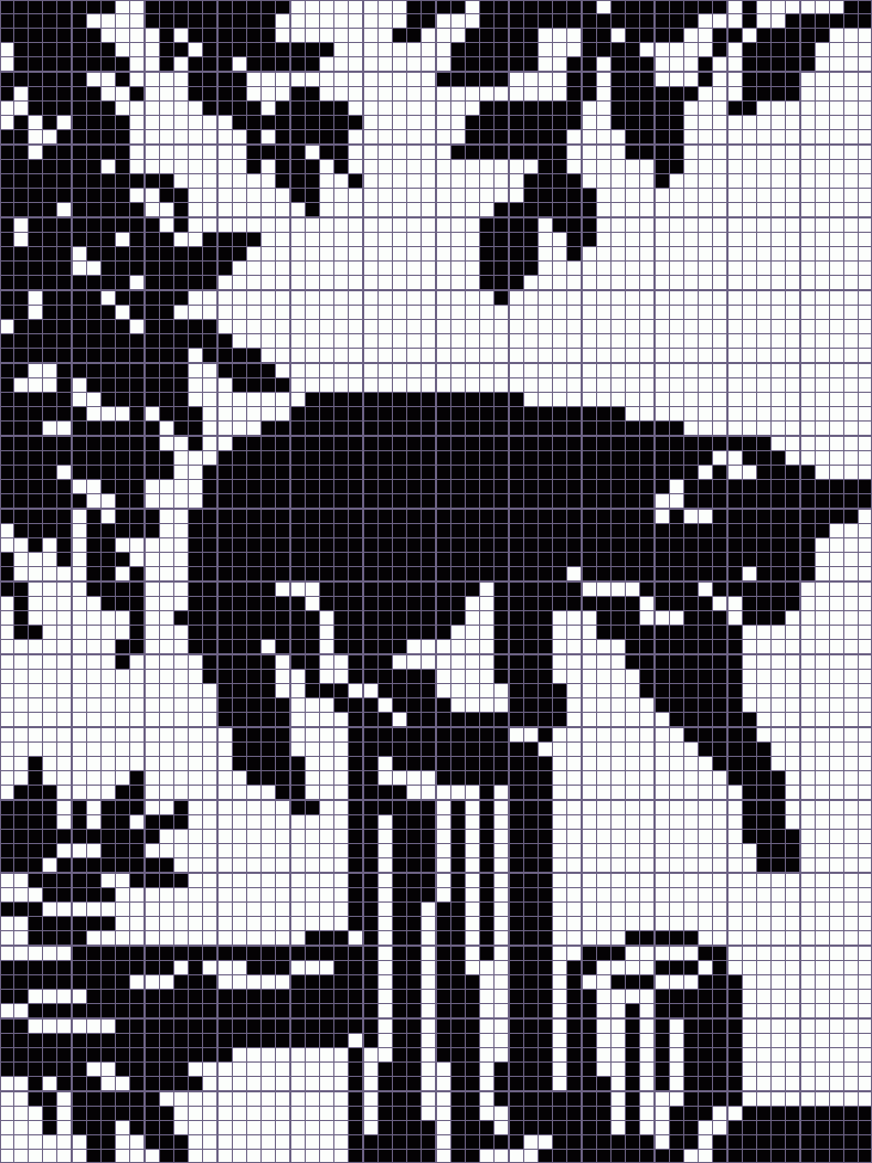 Японский кроссворд кошка - 60x80