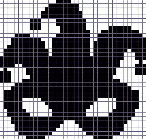 Японский кроссворд маска шута - 39x37