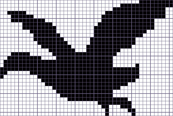 Японский кроссворд птица - 46x31