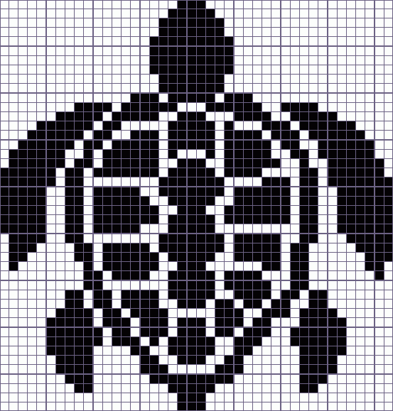 Японский кроссворд черепаха - 42x44