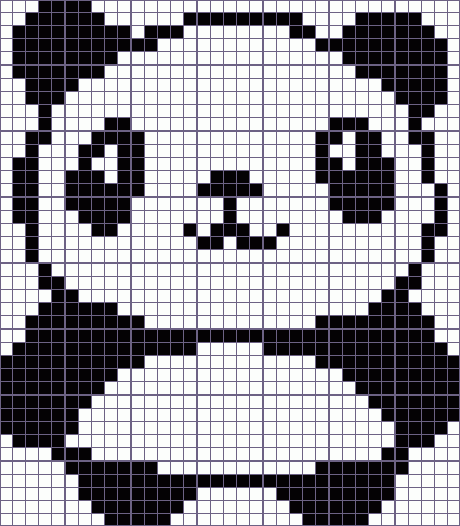 Японский кроссворд панда - 35x40