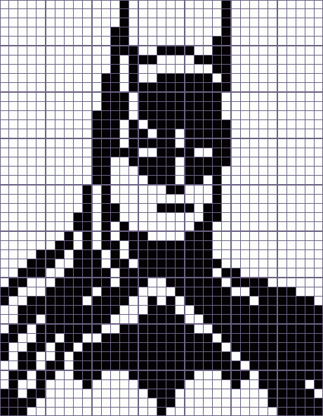 Японский кроссворд бэтмен - 35x45