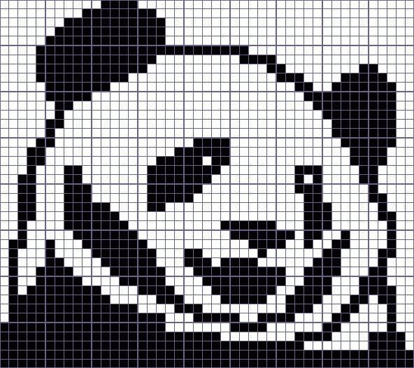 Японский кроссворд панда - 45x40