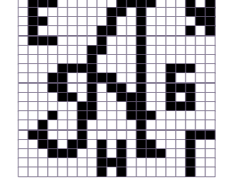 Японский кроссворд алфавит - 20x20